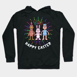 Easter bunny Easter lamb and hen - Happy Easter Hoodie